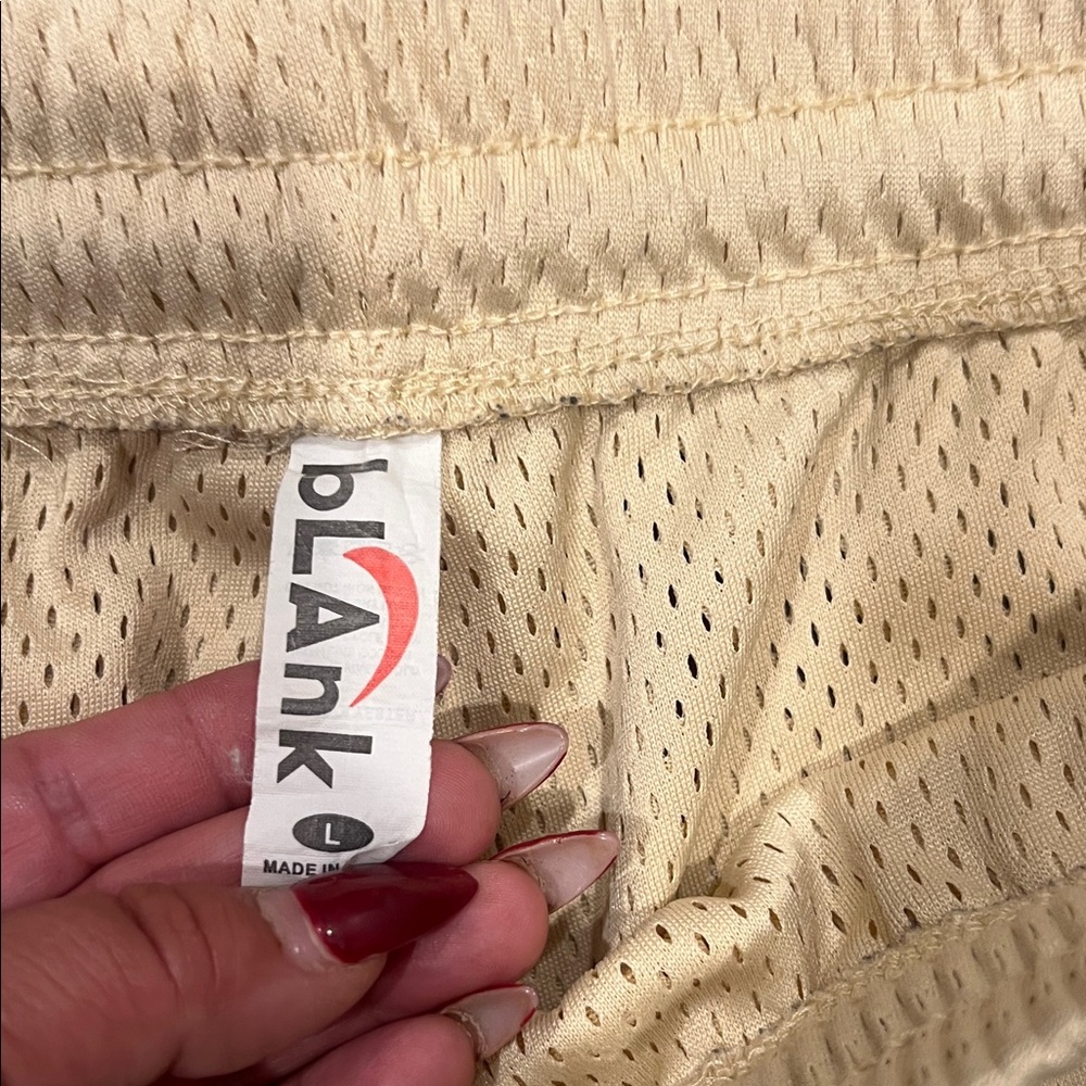 Blank NYC Cream Mesh Shorts - Picture 2 of 2
